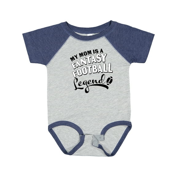 Inktastic My Mom is a Fantasy Football Legend Boys or Girls Baby Bodysuit