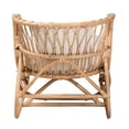 thumbnail image 5 of bali & pari Delara Modern Bohemian Natural Brown Rattan Chaise, 5 of 10