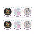 thumbnail image 1 of Kaleidoscope 6 Aujourd'hui Assortiment de Designs Badge (Pack de 6), 1 of 1