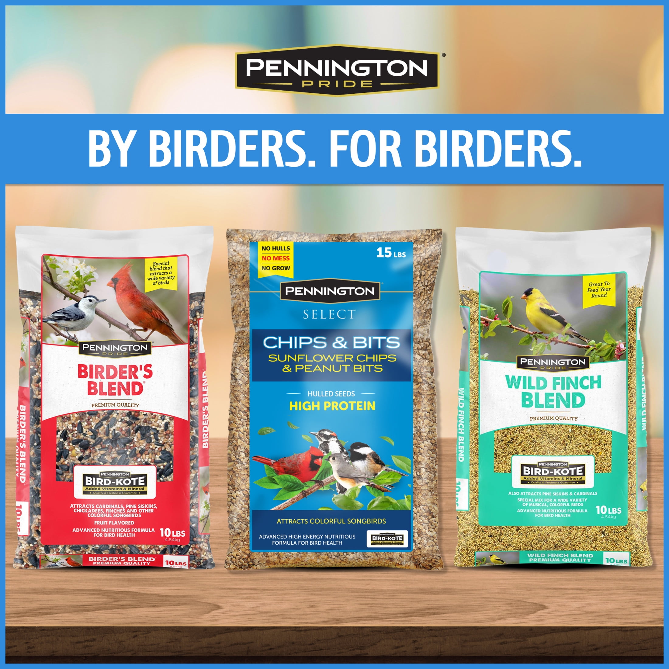Pennington Recipe Selects Chips & Bits Wild Bird Food 15 lb.