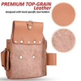 thumbnail image 3 of FUERI Professional 4 Pocket Electrician Tool Pouch Tool Bag Kit | High Grade Premium Leather, Riveted Reinforcement Organizer Tool Holder | Carpenters Tool Pouch 4 Pockets, 3 of 5
