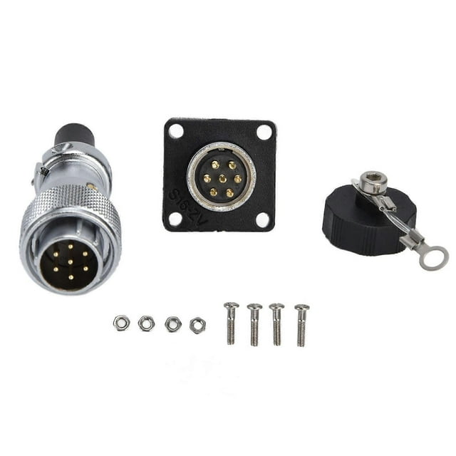 400V WS16 Aviation Plug Socket Connector Stable Electrical Performance Waterproof Power Connector