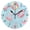 Black, variant on Cute Flamingos Swim Circles Balls Round Wall Clock Silent Analog Battery Operated Black Pointer Home Decor 9.84" Diameter