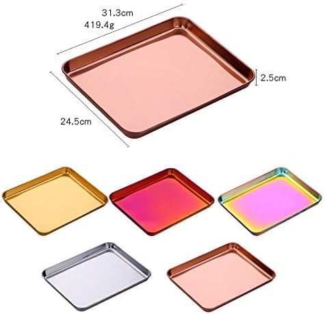 Stainless Steel Baking Sheets: Nonstick Rectangular Cake Pan for Oven Cooking