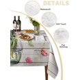 thumbnail image 2 of Pink Tulip Table Cloth, Waterproof Tablecloth for Rectangle Tables, Vintage Spring Floral Retro Art Butterfly Wooden Reusable Washable Fabric Table Cover for Restaurant Kitchen Dining Tables 52"x70", 2 of 9