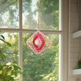 thumbnail image 4 of Clearance! Minimalist Hand Woven Car Pendants Creative Geometric Square Rotatable Home Pendants, 4 of 7