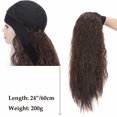 thumbnail image 3 of Benehair Afro Yaki Straight Synthetic Hair Wig Curly Headband wig styles None Lace Front Wigs for Black Women, 3 of 5