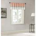thumbnail image 4 of Madison Park Stripe Pattern 50" x 18" Pintuck Lined Curtain Valance Coral for Adults Indoor, 4 of 5