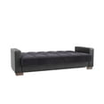 thumbnail image 5 of Ottomanson Origins Sofa Bed with Storage 74", Black Microfiber, 5 of 7