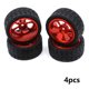 thumbnail image 2 of RC CAR ENILLOS EXQUISITO ACCESIONES DE ASIGULACIONES DE MODIFICACIÓN Accesorios de actualización Reemplazo del kit para 124016 124019 144002 1 Rojo 4 sets Inevent FN001441-02, 2 of 7