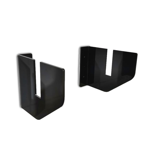 Naiovety 1 par de estantes portátiles de acrílico para monopatín, resistente, transparente, negro, superficie lisa, montaje en pared, Ropa Deportiva, Zapatos Negro