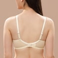 thumbnail image 6 of Wingslove Women's Sexy Sheer Lace Bra Underwire Unlined Plunge See Through Push Up Full Coverage Bra,Nude 38DDD, 6 of 8