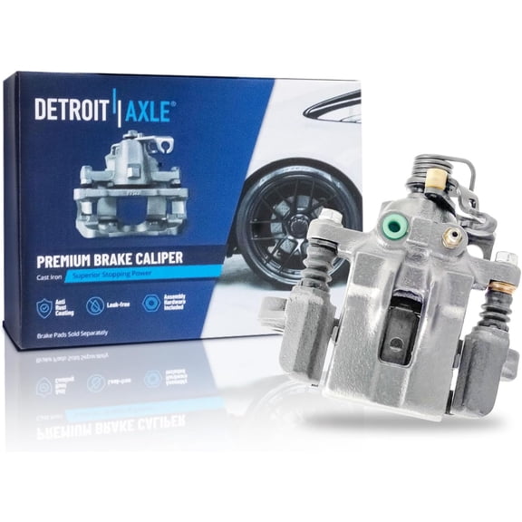 Detroit Axle - FWD Rear Right Brake Caliper for Hyundai 1994-1998 Sonata, 1995 1996 1997 Brake Caliper with Bracket Assembly Replacement Disc Brake Caliper