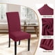 thumbnail image 3 of Fundas de Sillas de Comedor SearchI Juego de 6 en Color Vino Rojo Jacquard, 3 of 7
