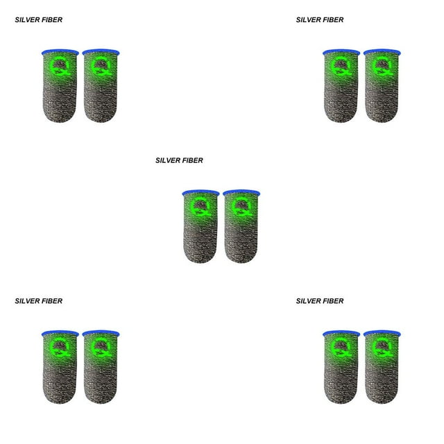 Sidaley 2 uds. Funda para el dedo para juegos, puntas de los dedos luminosas transpirables para juegos móviles PUBG, funda para dedos con pantalla Type8 NO8