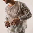 thumbnail image 3 of Top de rejilla transparente para hombre,Camiseta interior transparente hueca para hombre Camiseta interior de punto transparente para hombre Calidad de nivel superior, 3 of 6