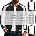 thumbnail image 4 of UVEASISHA Baseball Jackets for Men Fashion Varsity Jacket Button Casual Letterman Bomber Jackets Outdoor Sports Running Cycling Jacket Black L, 4 of 10