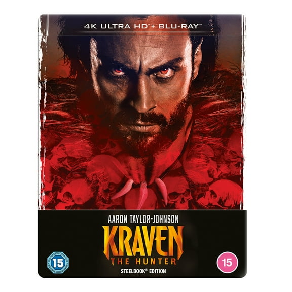 Kraven The Hunter 4K UHD Steelbook (4K Ultra HD) Alessandro Nivola Christopher Abbott