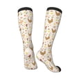 thumbnail image 4 of Fotbe Chicken Family print Women's Men's Novelty Crew Socks Cotton Socks Knee High Socks for Walking,Running,Nurses,Pregnancy, 4 of 9