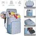 thumbnail image 5 of Travel Cooler Bag - Blue Background Dinosaur Pattern Camping Beer Cooler Backpack with Bottle Opener- Waterproof Insulated Picnic Backpacks - Cooler Bag for Beach, 5 of 6