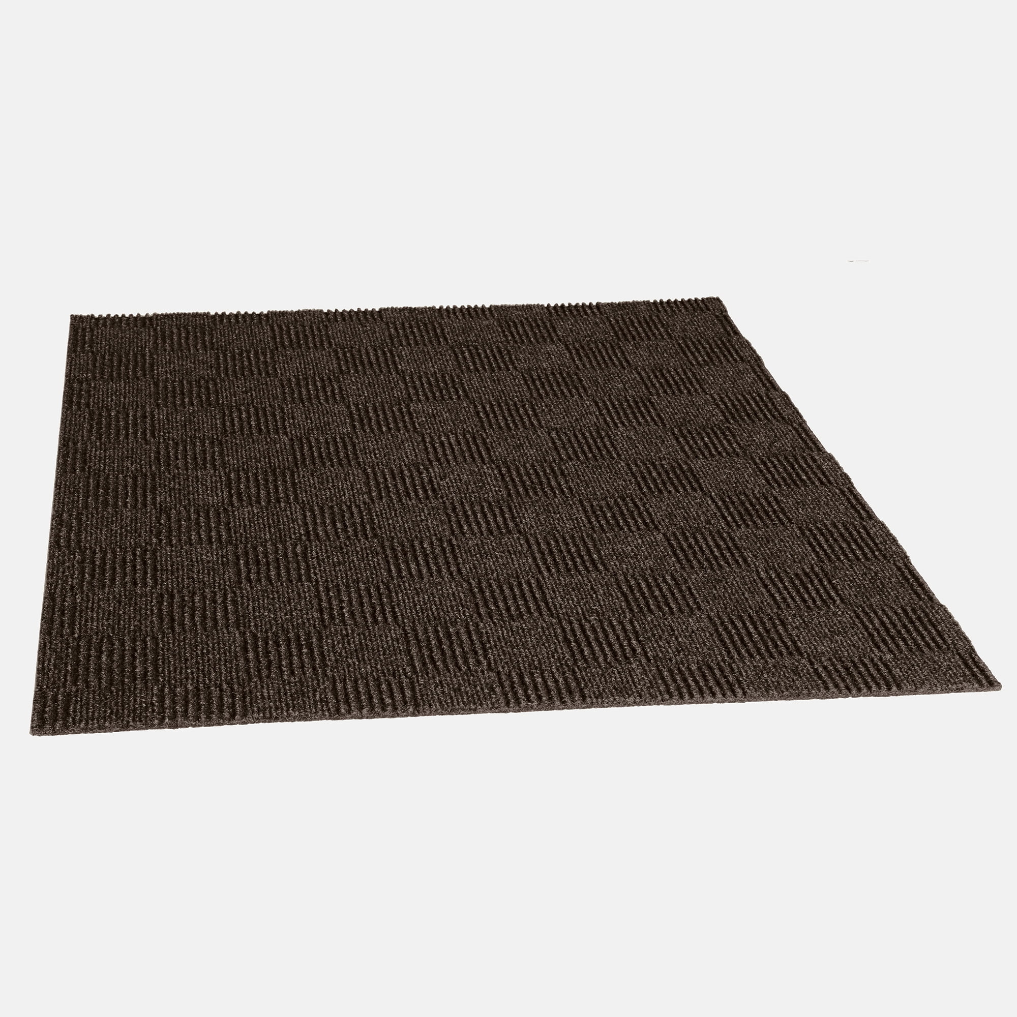 Masonry Mocha Carpet Tiles - 24" x 24" Indoor/Outdoor, Peel and Stick Carpet Tiles - 60 sq. ft. per box – Pack of 15 Tiles