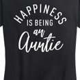 thumbnail image 3 of Instant Message - Happiness Is Being An Auntie - Women's Short Sleeve Graphic T-Shirt, 3 of 6
