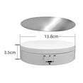 thumbnail image 2 of Rotating Display Stand Electric 3 Speed Level 360 Degree Rotating Turntable for Jewelry Short Video White with Mirror Surface, 2 of 7