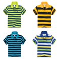 thumbnail image 1 of WEAIXIMIUNG Multipiece Kids Boys Girls Striped Short Sleeve Shirt Button Closure Comfortable & Soft Fabric 20, 1 of 3