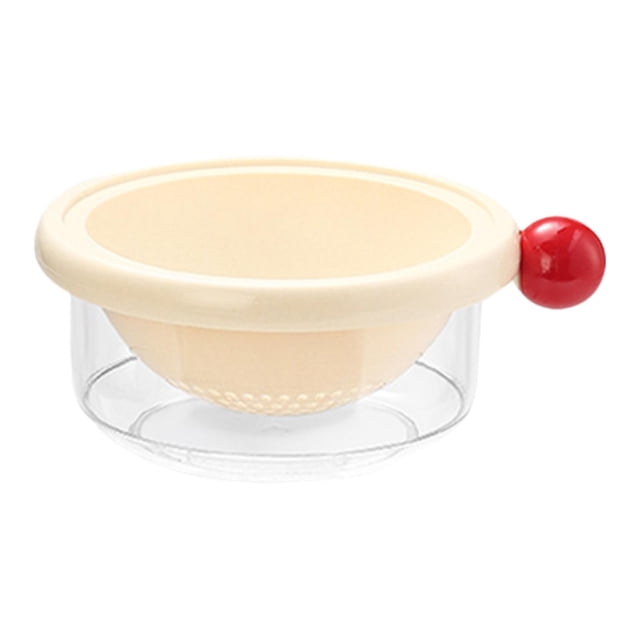 Colador de cocina, cuenco, cesta para lavar verduras y frutas, herramienta de cocina de 2 pulgadas Blanco 18x75cm