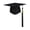 Black, variant on Graduation Cap with 2026 Tassel for Adults High School and Bachelor Master,Dark Green