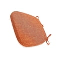 thumbnail image 2 of Chair Pads Warm Soft Seat Cushion with Ties Anti-slide Thicken Hip Support Removable Mat Home Kitchen Office Car Orange, 2 of 10