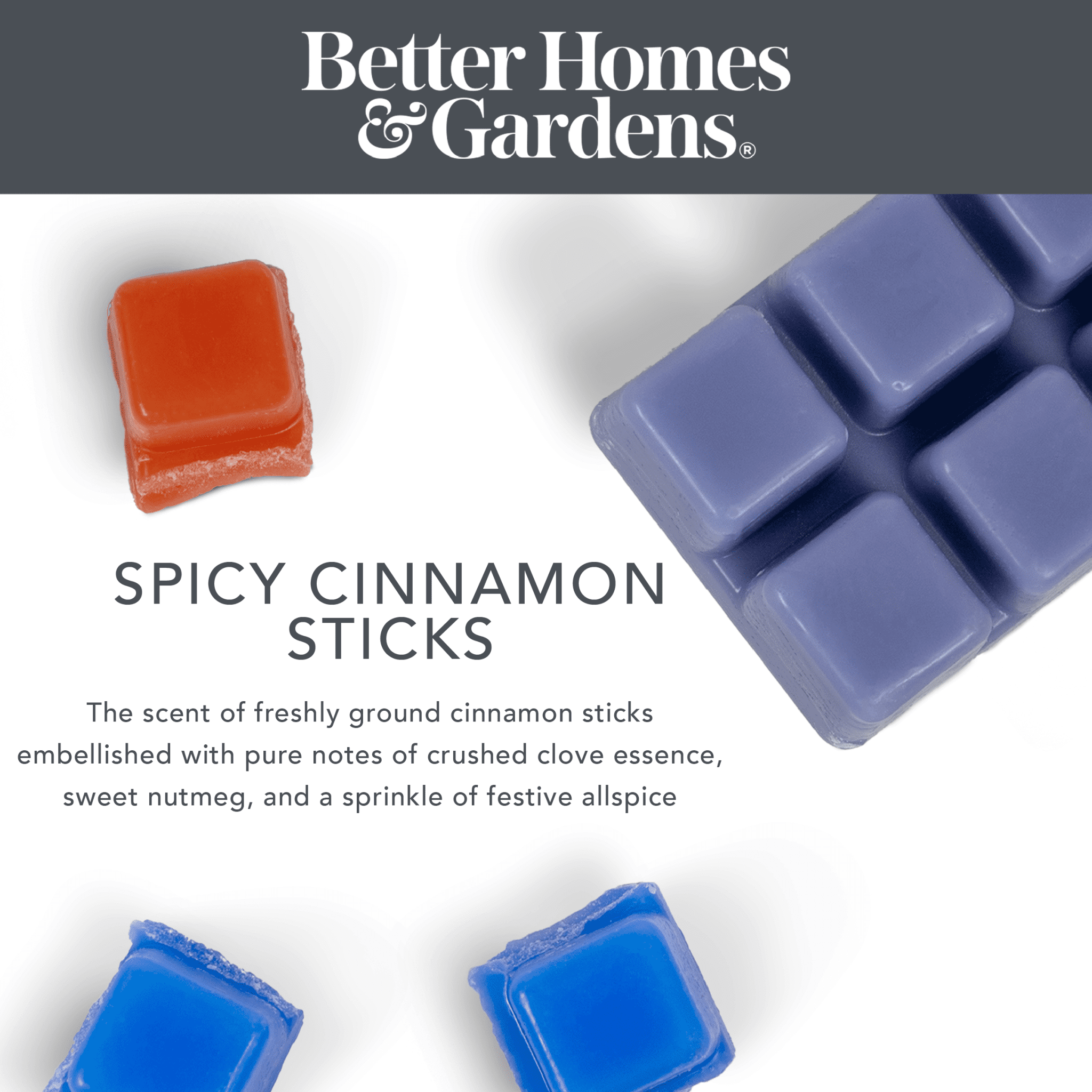 Spicy Cinnamon Stick Scented Wax Melts, Better Homes & Gardens, 2.5 oz (5-Pack)