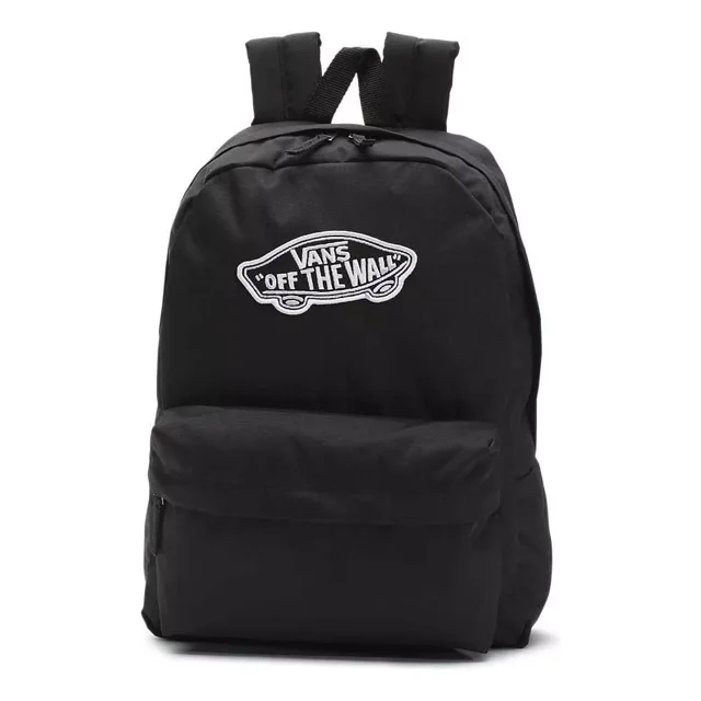 Mochila urbana Vans X Marvel Realm Backpack color negro diseño lisa 22L