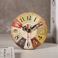 thumbnail image 3 of Zyyini Wood Wall Clock 5 Inch,1Pc Artistic European Round Antique MDF Wall Clock Decoration Clock, 3 of 3