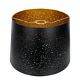 thumbnail image 1 of ALUCSET Starry Sky Metal Drum Lampshade w/ Dual Installation, Black/Gold, 1 of 12