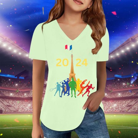 

Hbdhejl Toddler Boys Girls Shirts Prints Short Sleeve Prints T Shirt Tops Clothes Mint Green 3-4 Years