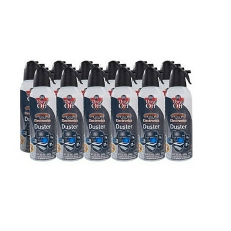 Dust Off Compressed Gas Duster 12 oz. each can (Pack of