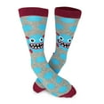 thumbnail image 4 of TeeHee Crazy Fun Novelty Casual Crew Socks for Unisex Adult 3-Pack (9-11, Monsters Polka Dots), 4 of 6
