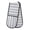 Sky Gray and White Stripes, variant on Dailycode Double Sided Oven Mitt with Loop Heat Resistant Kitchen Long Potholders 7" x 35" Pink Tulip with Blue Leaves