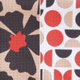 thumbnail image 2 of RITZ Flowers & Moons Microfiber Dish Cloth Set, 6-Piece, Retro Mid-Century Botanical & Geometric Pattern, 12" x 12", 80% Recycled, 2 of 6