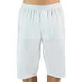 Casual Nights Men's Mesh Long Boxer Shorts 2 Pack White Large