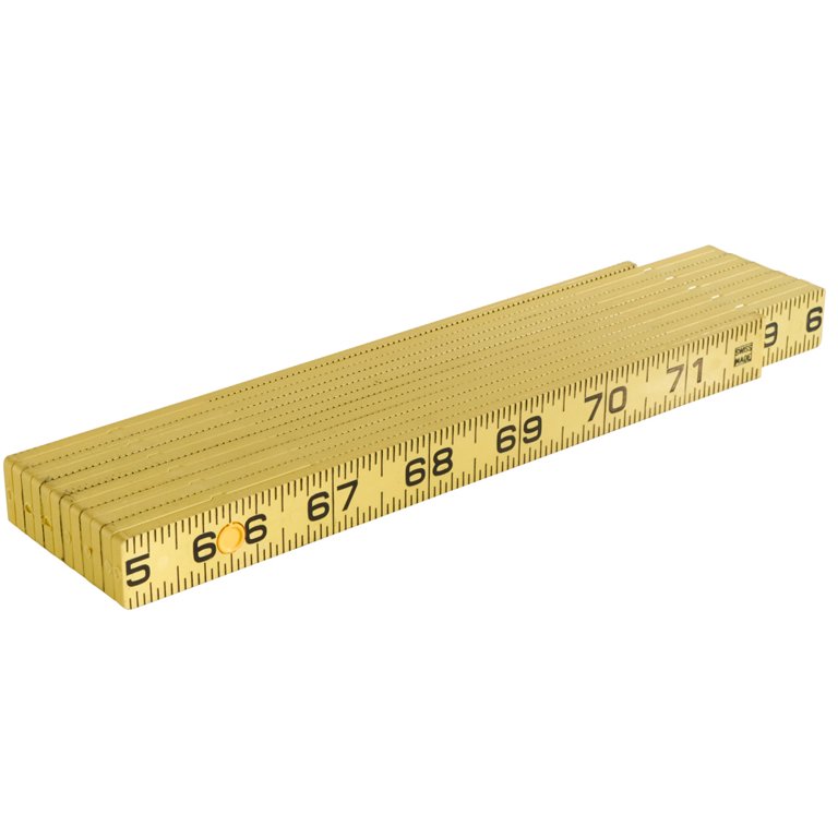 Klein Tools 6 ft. Fiberglass Folding Ruler 911-6 - The Home Depot