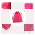 thumbnail image 2 of Cateissary 100 piezas de bolsas de terciopelo para joyas, organizador a prueba de polvo, aperitivos, recuerdos de fiesta, bolsa de regalo, funda Almacenamiento y organización del hogar Rosa roja, 2 of 6