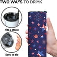 thumbnail image 3 of 4th of July tumbler American Flag Gifts -20 oz Patriotic Vacuum Insulated Stainless Steel Travel Tumblers,Patriotic Military Gifts For Veterans, Police, Fathers Day, 4th of July, 3 of 6