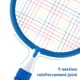 thumbnail image 3 of Muyoka Raquetas de bádminton para niños 8 en 1 Juego de bádminton para niños Juego de entrenamiento de juego de bádminton Juego de deportes para interiores y exteriores con 2 raquetas, 3 volantes, 2 p Muyoka Hogar, 3 of 6