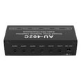 2024 Stereo Dual Channel Audio Splitter 4 in 2 Out Mixer Ground Noise