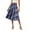 Light Purple, variant on Yucgh Women's Floral Print A-line Midi Skirt with Pockets, High Waist Casual Skirt, Drawstring Waist Summer Skirt,Blue,L
