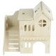 thumbnail image 1 of 1 Set of Guinea Pig Hideout House With Ramp Multi-chamber Small Animal Hut Rabbit Nest, 1 of 3