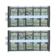 thumbnail image 2 of Tira de Terminales de Doblede 2 Piezas Bloque de Barrera de Alambre de 660 V 100 A para de Distribución de Energía Cubierta Transparente para de Distribución de, 2 of 8