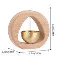 thumbnail image 3 of Timbre de puerta de dopamina de madera maciza de latón, accesorios para refrigerador, artesanías, regalos, campanas, carillones de viento, decoraciones para el hogar, decoraciones de campana de estilo, 3 of 9